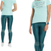 REMERA DEPORTIVA CON ESTAMPA "LET YOUR LIGHT SHINE"