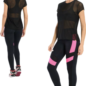 REMERA DEPORTIVA "TULE POLY" LISA.