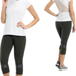 REMERA DEPORTIVA CON TULE POLY Y ESTAMPA DUSELL EN ESPALDA