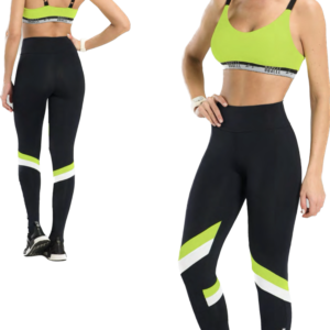 TOP DEPORTIVO "MICROLIGHT" CON ELASTICO Y ESPALDA BAJA